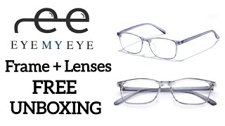 FREE Frame  Lenses Unboxing  NERDLANE by EyeMyEye Glossy Grey Retro Eyeglasses [upl. by Irrabaj]