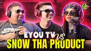 SNOW THA PRODUCT vs EYOU TV  SNOW VIENE AL ESTUDIO A REGAÑARNOS [upl. by Nallak643]