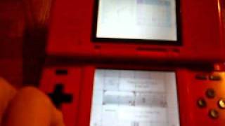 Nintendo DS Red with blueish tint on top screen [upl. by Novets]