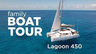 BOAT TOUR Lagoon 450  Sailing Family of Six Living on a Catamaran [upl. by Merissa]