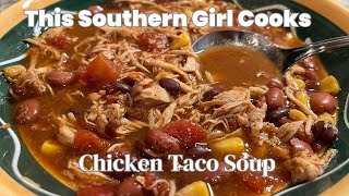 This is the easiest Chicken Taco Soup recipe youll ever try [upl. by Litnahc]