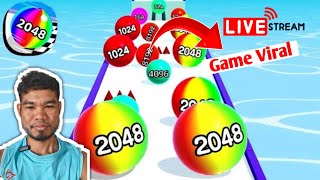 🍅LIVE STREAMING GAME BALL RUN 2048  MERGE NUMBER [upl. by Tremann390]