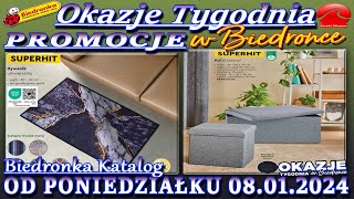 𝐁𝐈𝐄𝐃𝐑𝐎𝐍𝐊𝐀 🐞 Nowa Gazetka Od 08012024  Okazje i promocje tygodnia w Biedronce – Katalog Biedronki [upl. by Flanigan43]