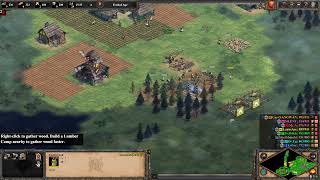 Age of Empires 2 gameplay  Eruption Map [upl. by Yraht]