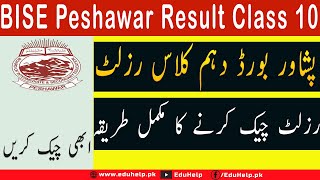 BISE Peshawar Result 2023 Class 10 Check Online by Roll Number [upl. by Miarhpe817]