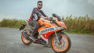 HONDA CBR REPSOL DETAILED REVIEW AFTER 5000 KM  SAKIB SHOIKOT [upl. by Ainotahs686]