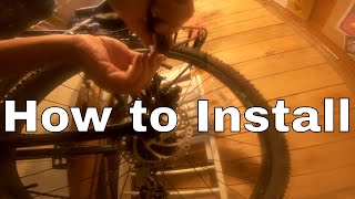 Halfords Bike Pannier Rack full installation [upl. by Elsi980]