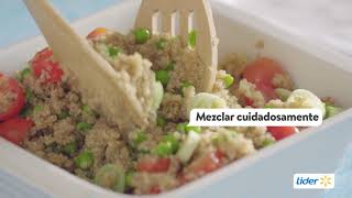 Ensalada de quinoa con verduras  RecetasLider [upl. by Brookes]