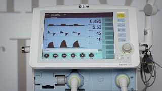 Аппарат ИВЛ Dräger Savina 300 обучающее видео [upl. by Aiuqet365]