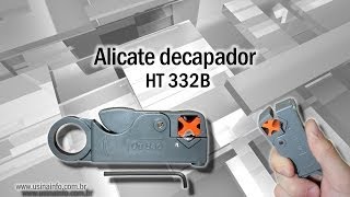 Alicate decapador  descascador de cabos coaxiais [upl. by Eel862]