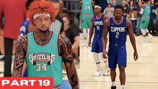 NBA 2K24 My Career PS5 Walkthrough Gameplay Part 19  VS Kawhis Clips [upl. by Philbrook]