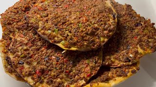 Easy turkish Lahmacun Recipe😋  ramadan recipe☪️  delicious and popular street food [upl. by Carolina]