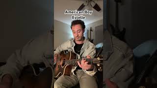 I learned American Boy by Estelle on acoustic guitar acousticguitar singersongwriter [upl. by Zehe122]