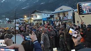 Army band performance in Kedarnath openinghanshika youtuber trending viral shortsvideo [upl. by Baudelaire264]