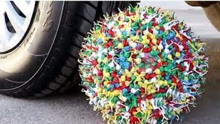 Innovative Crushing Fun experiment done with car Oddly relaxing Joyful entertainment Car vs Bottles [upl. by Cheria533]