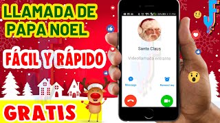 LLAMADA DE SANTA CLAUS  TUTORIAL CORTO PARA RECIBIR LLAMADA DE PAPÁ NOEL [upl. by Staal]