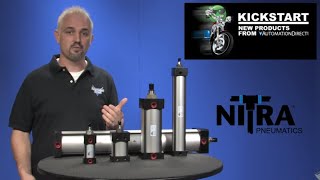 NITRA Pneumatic Cylinders  NFPA Tie Rod quotDquot Series from AutomationDirect [upl. by Rambort]