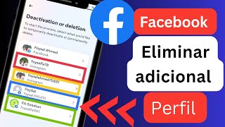 Cómo eliminar un perfil adicional de Facebook  Facebook Crear Otro Perfil Eliminar 2024 [upl. by Nnaeirrac]