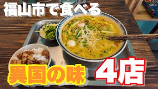 【福山市】夏も終わりスペシャル！福山市で食べられる異国の味4店 ベトナムゴハンアンバー インド料理タブラ デクシナ 福山ロイヤルホテル 福山市グルメ [upl. by Airegin]