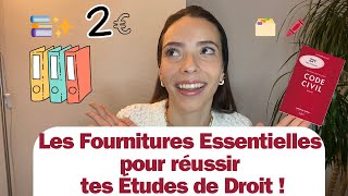 Les Essentiels à avoir pour vos Études de Droit 📚✨ [upl. by Milzie]