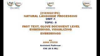 UNIT 1FAST TEXT GLOVE DOCUMENT LEVEL EMBEDDINGS VISUALIZINGEMBEDDINGS [upl. by Gabrielli]