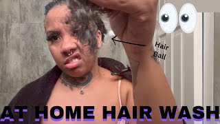 AT HOME HAIR WASH  UNDER WIG MAINTENANCE [upl. by Nirre]