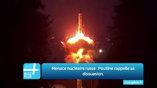 Menace nucléaire russe  Poutine rappelle sa dissuasion [upl. by Romalda447]