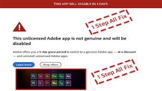 Adobe Software Remove in quotTHIS APP HAS BEEN DISABLEDquot Popup problem fix 2024 [upl. by Nnylrefinnej]