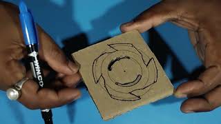 Beyblade making basic instrument  Cardboard Beyblade banane ki basic Saman [upl. by Enerehs]