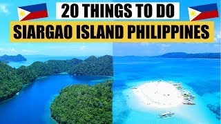 20 THINGS TO DO in SIARGAO ISLAND  SIARGAO Travel Guide  SIARGAO PHILIPPINES [upl. by Anegue]