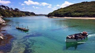 Ferry Boat Ride Across the Gannel Estuary  Newquay  Cornwall  UK [upl. by Sardse]