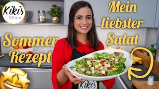 Ich zeige euch meinen liebsten Salat  Honig Senf Dressing  Rezept  Leichte Sommer Rezepte [upl. by Arednaxela]