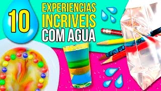 10 EXPERIÊNCIAS incríveis com ÁGUA II 💦 EXPERIÊNCIAS fáceis para fazer em casa [upl. by Aloiv]