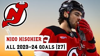 Nico Hischier 13 All 27 Goals of the 202324 NHL Season [upl. by Brena]