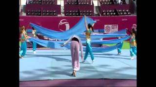 ISF Tennis WSC 2015 Qatar Opening Ceremony [upl. by Enihpled243]