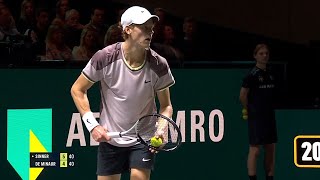 ABN AMRO OPEN 2024 Jannik Sinner vs Alex de Minaur 🏆 ROTTERDAM TENNIS HIGHLIGHTS 🔴 [upl. by Ahsyia888]