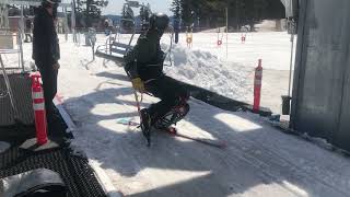 SnoYak sit ski chairlift load 2 [upl. by Katine]