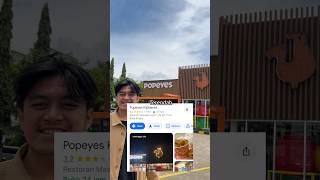 Popeyes 1 Bintang vs 5 Bintang popeyes chicken food star review fyp shorts [upl. by Buote935]