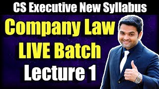 Company Law Online Classes  LIVE GURUKUL  Best CS Executive Online Classes for Dec 2021 [upl. by Yendor]