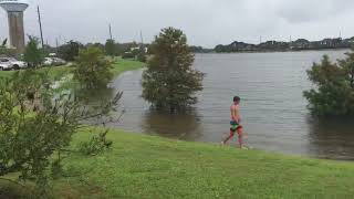 houston flood video A soccer field in Pearland [upl. by Rocher]