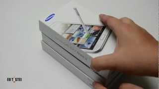 Phablet Samsung Galaxy Note II N7100  Unboxing Brasil [upl. by Adelheid]