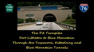 Interstate 76 the PA Turnpike  from Fort Littleton to Blue Mountain through three tunnels [upl. by Annayhs]