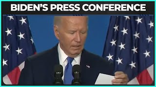 WATCH Bidens Big Boy Press Conference Starts Off With BIG Gaffe [upl. by Broeder]