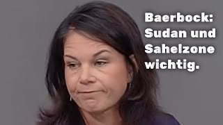 Baerbock Sudan und Sahelzone für Sicherheit 🇩🇪❗️ [upl. by Ninehc]