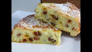 Gâteau de semoule aux raisins secs  Semolina Cake with Raisins [upl. by Novelc324]