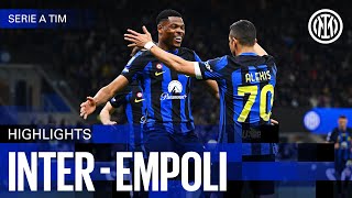 DIMARCO  SANCHEZ  3 POINTS 🔥  INTER 20 EMPOLI  HIGHLIGHTS  SERIE A 2324 ⚫🔵🇬🇧 [upl. by Aielam]