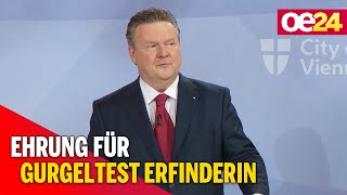 Corona Ehrung für Gurgeltest Erfinderin [upl. by Navonod]