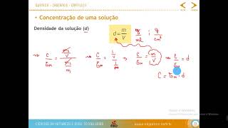Densidade de uma solução Relação entre concentração comum densidade e titulo em massa [upl. by Solrac139]