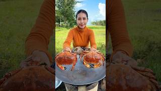 Crab stirfry with noodle cook recipe shortvideo shorts cooking food recipe [upl. by Idas]