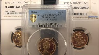 198019841986 Gold Proof Sovereigns NGC PF70 and more  January pick ups [upl. by Sturges]